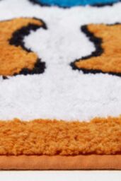 Homescapes Orange Good Vibes Bath Mat 100% Cotton, 50 x 80 cm - thumbnail 3