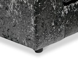 Snugg Furniture UK Limited Aurora Crushed Velvet 3 Seater Sofa in Black - thumbnail 2