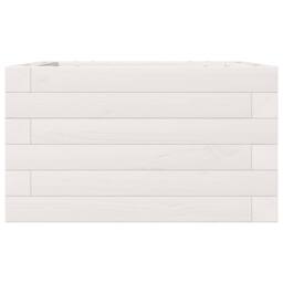 Berkfield Home Decorative Garden Planter White 40x40x23 cm Solid Wood Pine - Size: 40 x 40 x 23 cm - thumbnail 5