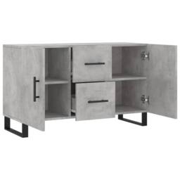 Berkfield Home Sideboard Concrete Grey 100x36x60 cm Engineered Wood - Size: 100 x 36 x 60 cm - thumbnail 5