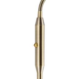Happy Homewares Modern Task Floor Lamp with LED Halo Ring & CCT Memory Dimmer in Metallic Gold - thumbnail 3