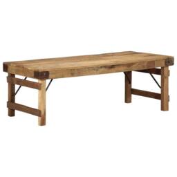 Berkfield Home Coffee Table 110x55x40 cm Solid Wood Reclaimed in Brown - Size: 110 x 55 x 40 cm - thumbnail 6