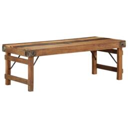 Berkfield Home Coffee Table 110x55x40 cm Solid Wood Reclaimed in Brown - Size: 110 x 55 x 40 cm - thumbnail 2