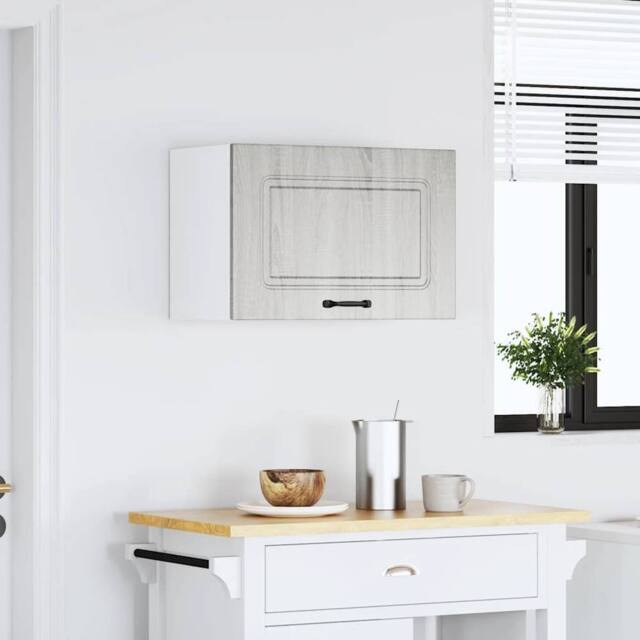Berkfield Home Kitchen Wall Cabinet Kalmar Grey Sonoma Engineered Wood - image 1