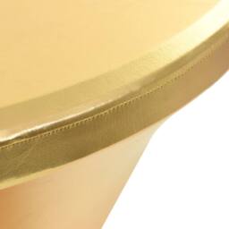 Berkfield Home 2 pcs Table Covers Stretch 80 cm Gold - thumbnail 3