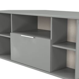 Ready Assembled 2 U Dover Corner TV Unit (Ready Assembled) in Dark Grey - thumbnail 5