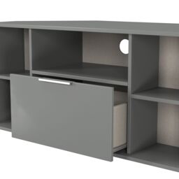 Ready Assembled 2 U Dover Corner TV Unit (Ready Assembled) in Dark Grey - thumbnail 4