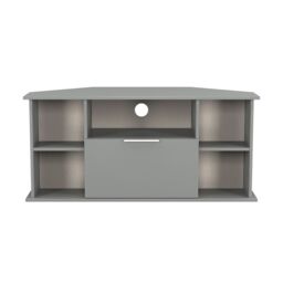 Ready Assembled 2 U Dover Corner TV Unit (Ready Assembled) in Dark Grey - thumbnail 2