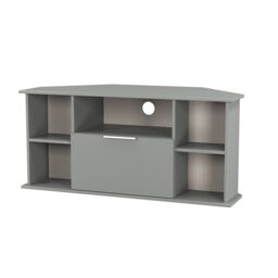 Ready Assembled 2 U Dover Corner TV Unit (Ready Assembled) in Dark Grey - thumbnail 3