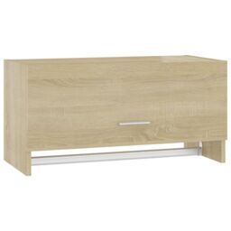 Berkfield Home Wardrobe Sonoma Oak 70x32.5x35 cm Engineered Wood in Brown - thumbnail 2