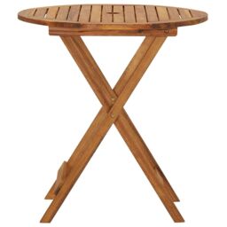 Berkfield Home 3 Piece Folding Garden Dining Set Solid Acacia Wood in Brown - thumbnail 3