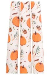 KDMD Set of 3 Pumpkin Taper Candles in White - thumbnail 4