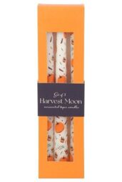 KDMD Set of 3 Pumpkin Taper Candles in White - thumbnail 2
