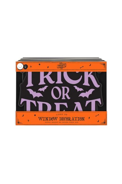 Garden Greatness Spooky Trick Or Treat Window Decoration in Black - Size: 1 Pack - image 1