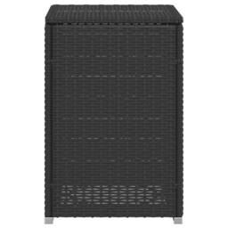 Berkfield Home Propane Tank Cover Table Black 40x40x60 cm Poly Rattan - Size: 40 x 40 x 60 cm - thumbnail 6