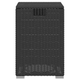 Berkfield Home Propane Tank Cover Table Black 40x40x60 cm Poly Rattan - Size: 40 x 40 x 60 cm - thumbnail 5