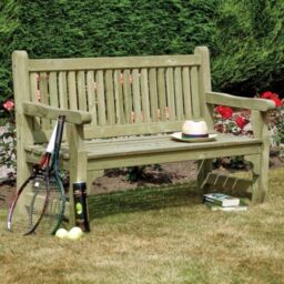 Rowlinsons Softwood Bench - Timber - L67 x W150 x H95 cm in Brown - thumbnail 1