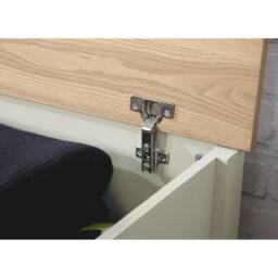 FORGEVIO Ottoman Storage Chest Box Bench Seat Hallway Living Bedroom Cream - thumbnail 3