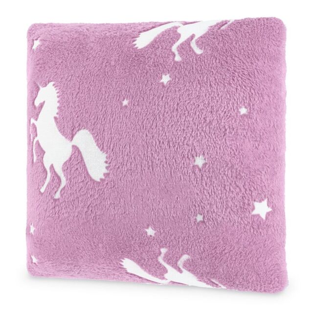 Wicked Gizmos Unicorn Glow in the Dark Cushion - Pink - image 1