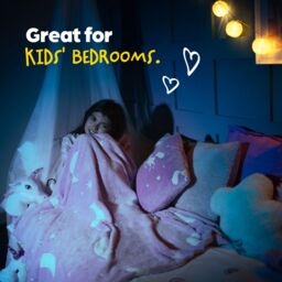 Wicked Gizmos Unicorn Glow in the Dark Cushion - Pink - thumbnail 4