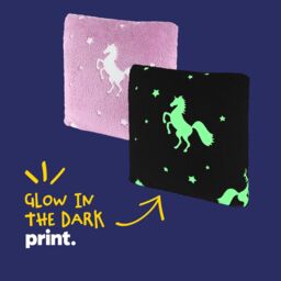 Wicked Gizmos Unicorn Glow in the Dark Cushion - Pink - thumbnail 3