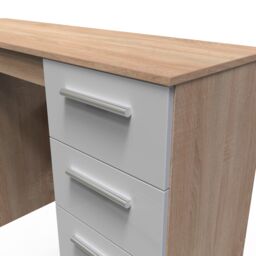 Ready Assembled 2 U Trent 6 Drawer Kneehole Desk (Ready Assembled) in Grey - thumbnail 4