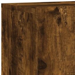 Berkfield Home 4 Piece TV Wall Units Smoked Oak Engineered Wood in Brown - thumbnail 9