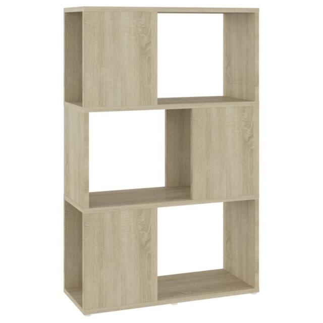 Berkfield Home Book Cabinet Room Divider Sonoma Oak 60x24x94 cm Engineered Wood in Light Brown - Size: 60 x 24 x 94 cm - image 1