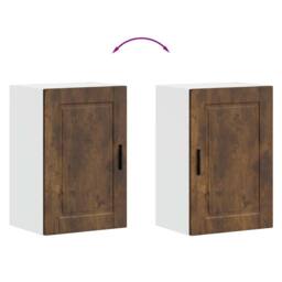 Berkfield Home Kitchen Wall Cabinet¬†Porto Smoked Oak Engineered Wood in Brown - thumbnail 9