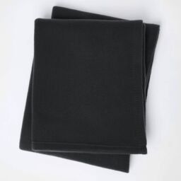 OHS Wholesale 10 Pack Plain Fleece Blanket Sofa Throw Joblot in Black - Size: 200 cm x 240 cm - thumbnail 2