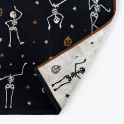 Allure Bath Fashions Luxury Halloween Hand Towels - 100% Cotton Spooky Tea Towels in Black - thumbnail 3