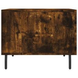 Berkfield Home Decorative Coffee Tables 2 pcs Smoked Oak 50x50x40 cm Engineered Wood in Brown - Size: 50 x 50 x 40 cm - thumbnail 8