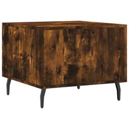 Berkfield Home Decorative Coffee Tables 2 pcs Smoked Oak 50x50x40 cm Engineered Wood in Brown - Size: 50 x 50 x 40 cm - thumbnail 9