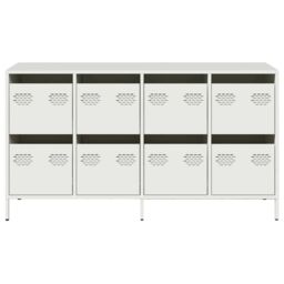 Berkfield Home Sideboard White 135x39x73.5 cm Cold-rolled Steel - thumbnail 5
