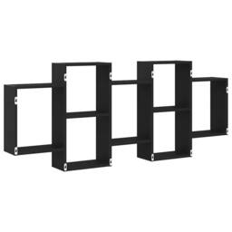 Berkfield Home Wall Shelf Black Oak 159x18x65 cm Engineered Wood - Size: 159 x 18 x 65 cm - thumbnail 7