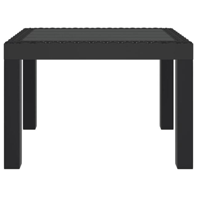 Berkfield Home Garden Table Anthracite 59x47x40 cm PP in Black - Size: 59 x 47 x 40 cm - image 1