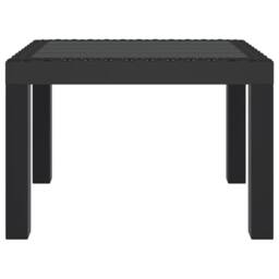 Berkfield Home Garden Table Anthracite 59x47x40 cm PP in Black - Size: 59 x 47 x 40 cm - thumbnail 1