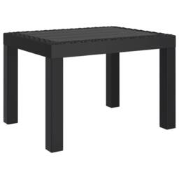 Berkfield Home Garden Table Anthracite 59x47x40 cm PP in Black - Size: 59 x 47 x 40 cm - thumbnail 3