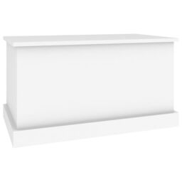 Berkfield Home Storage Box White 70x40x38 cm Engineered Wood - Size: 70 x 40 x 38 cm - thumbnail 5