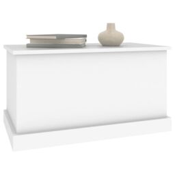 Berkfield Home Storage Box White 70x40x38 cm Engineered Wood - Size: 70 x 40 x 38 cm - thumbnail 4