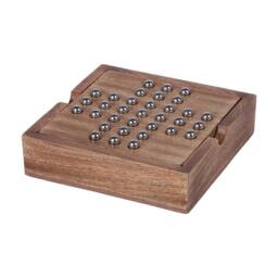 Libra Interiors Pryce Mango Wood Noughts & Crosses & Solitaire Game in Brown - thumbnail 5