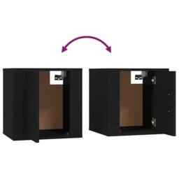 Berkfield Home Wall Mounted TV Cabinets 2 pcs Black 40x34.5x40 cm - thumbnail 9