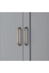 Teamson Home Mercer Wooden Bathroom Furniture Wall Medicine Storage Cabinet in Grey - thumbnail 6