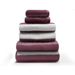 GAVENO CAVAILIA Royale Stripe Towels Dark Pink - Size: Bath Sheet - thumbnail 2