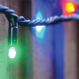 Xmas Haus String Lights Black Rubber IP65 5m/40 LED Colour Change