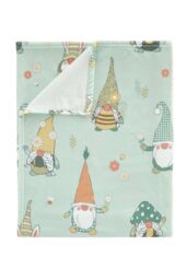 Catherine Lansfield 'Spring Gonks' Cosy Fleece Blanket Throw in Light Green - Size: 130 cm x 170 cm - thumbnail 5