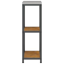 Berkfield Home Kitchen Storage Shelf with Storage Rusty Weathering steel in Brown - thumbnail 6