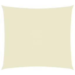 Berkfield Home Sunshade Sail Oxford Fabric Rectangular 5x6 m Cream in Beige
