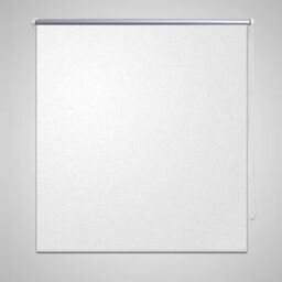 Berkfield Home Roller Blind Blackout 120 x 230 cm White - thumbnail 1