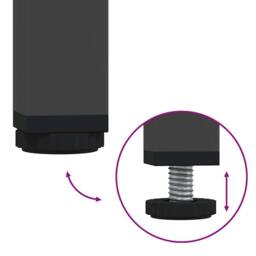Berkfield Home Sideboard Black 101.5x39x73.5 cm Cold-rolled Steel - thumbnail 8